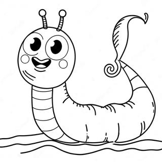 Worm Coloring Pages