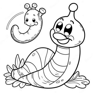 Worm Coloring Page 8505-6968