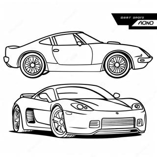 Fast Sports Car Coloring Page 8516-6977