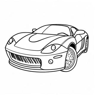 Fast Sports Car Coloring Page 8516-6978