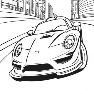 Fast Sports Car Coloring Page 8516-6979