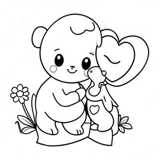 Sweet I Love You Mom Coloring Page 8526-6987