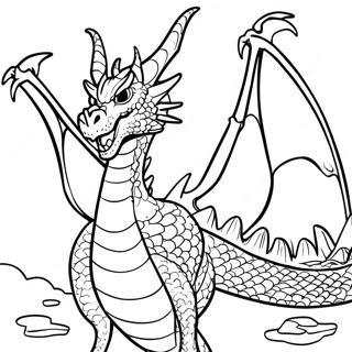 King Ghidorah Coloring Page 8555-7008