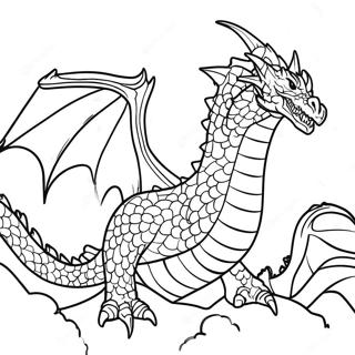 Majestic King Ghidorah Coloring Page 8556-7009