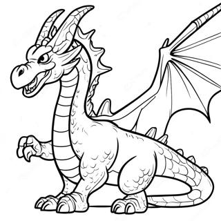 Majestic King Ghidorah Coloring Page 8556-7011