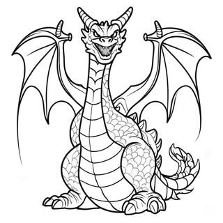 Majestic King Ghidorah Coloring Page 8556-7012