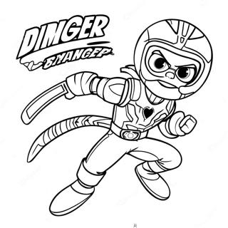 Kid Danger In Action Coloring Page 8576-7025