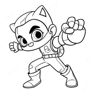 Kid Danger In Action Coloring Page 8576-7028