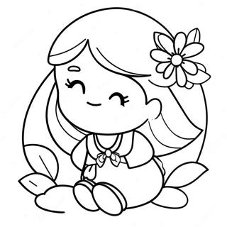 Cute For Girls Coloring Page 8595-7038