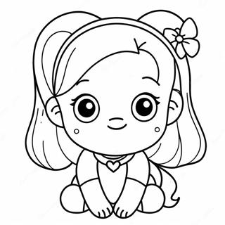 Cute For Girls Coloring Page 8595-7040