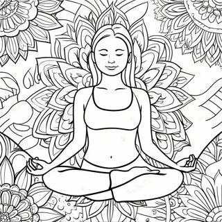 Yoga Coloring Page 8605-7046