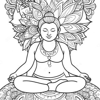 Yoga Coloring Page 8605-7047