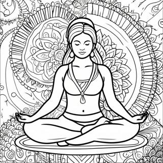 Yoga Coloring Page 8605-7048