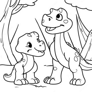 Littlefoot And Friends Coloring Page 8616-7057