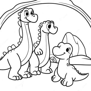 Littlefoot And Friends Coloring Page 8616-7058