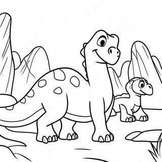 Littlefoot And Friends Coloring Page 8616-7059