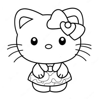 Hello Kitty And Spiderman Coloring Pages