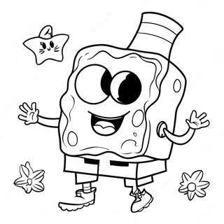 Halloween Spongebob Coloring Page 8625-7063