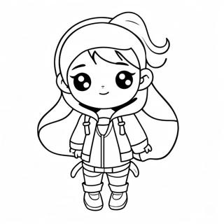 Cool Gacha Life Tomboy Outfit Coloring Page 8636-7073