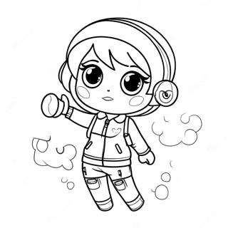 Cool Gacha Life Tomboy Outfit Coloring Page 8636-7075