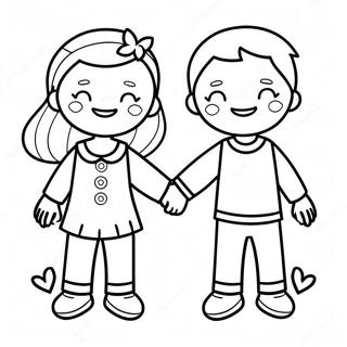 Two Bff Coloring Pages