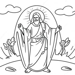 He Is Risen Coloring Pages