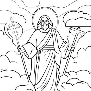 He Is Risen Coloring Page 8655-7087