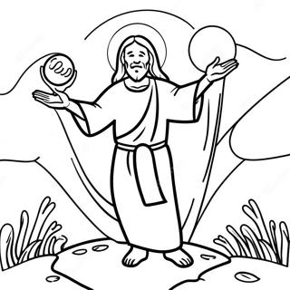 Joyful He Is Risen Coloring Page 8656-7090