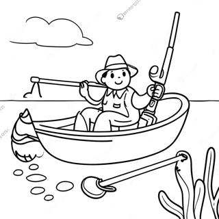 Fishing Coloring Page 8665-7095