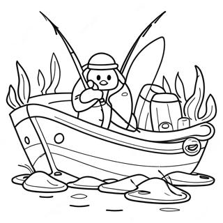 Fishing Coloring Page 8665-7096