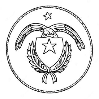 Texas State Flag Coloring Page 8675-7102