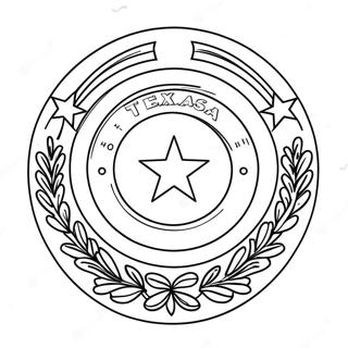 Texas State Flag Coloring Page 8675-7104