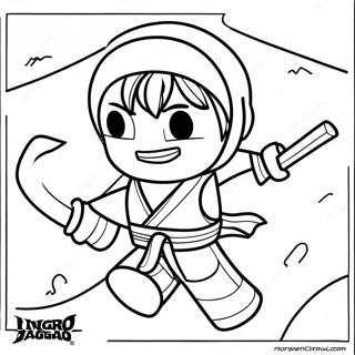 Kai Ninjago In Action Coloring Page 8686-7113