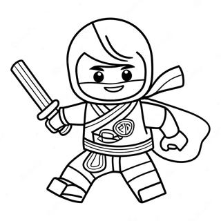 Kai Ninjago In Action Coloring Page 8686-7114