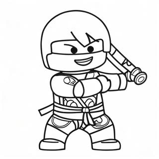 Kai Ninjago In Action Coloring Page 8686-7115