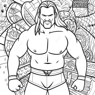 Wwe Coloring Page 8695-7118