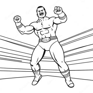 Wwe Wrestler Jumping On Opponent Coloring Page 8696-7121