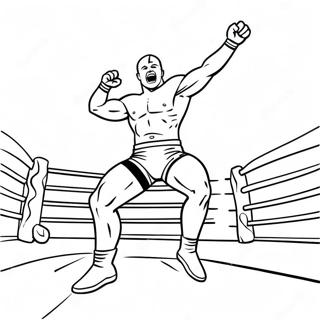 Wwe Wrestler Jumping On Opponent Coloring Page 8696-7124