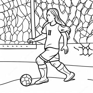 Haaland Scoring A Goal Coloring Page 8737-7146