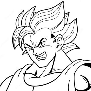 Super Saiyan Gogeta In Battle Coloring Page 8767-7169