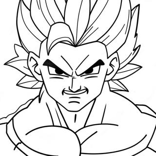 Super Saiyan Gogeta In Battle Coloring Page 8767-7171