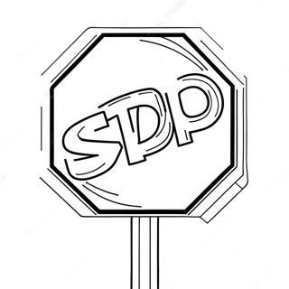 Stop Sign Coloring Page 8776-7174