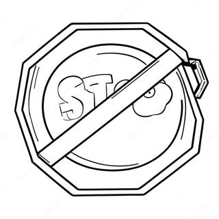 Stop Sign Coloring Page 8776-7175