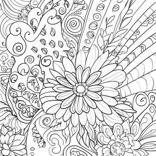 Colorful Sharpie Art Coloring Page 8787-7185