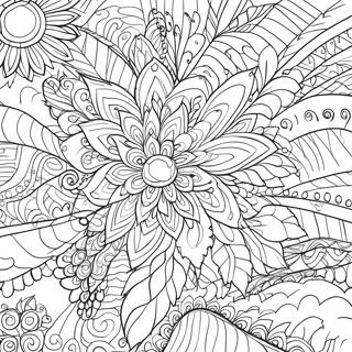 Colorful Sharpie Art Coloring Page 8787-7187