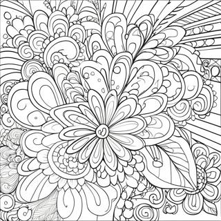 Colorful Sharpie Art Coloring Page 8787-7188