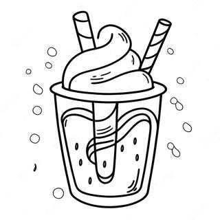 Milkshake Coloring Page 8796-7190