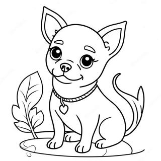 Chihuahua Coloring Page 8816-7206