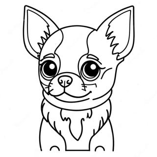 Chihuahua Coloring Page 8816-7207