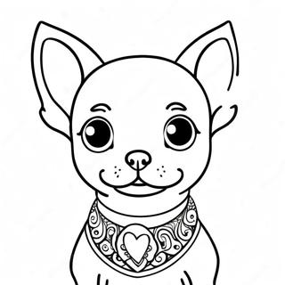 Chihuahua Coloring Page 8816-7208